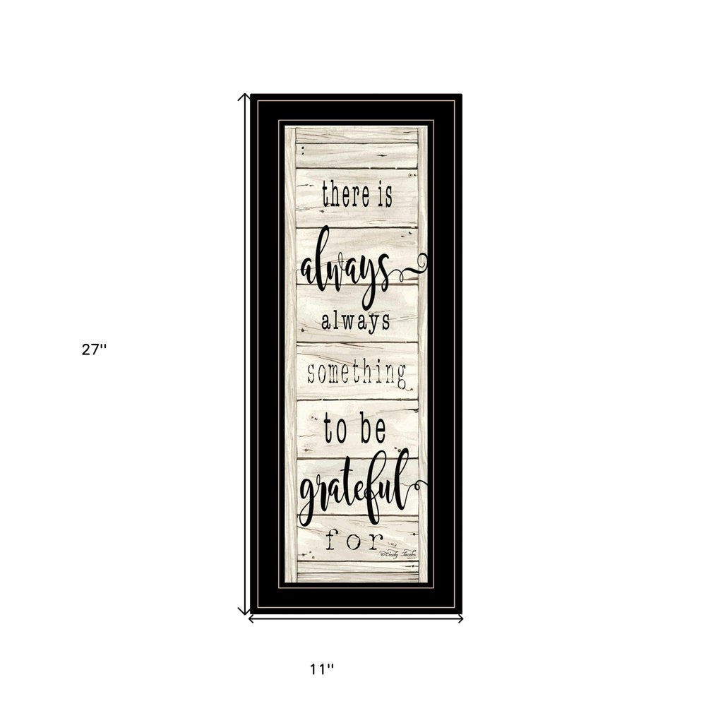 Be Grateful Collection 2 Black Framed Print Wall Art HomeRoots