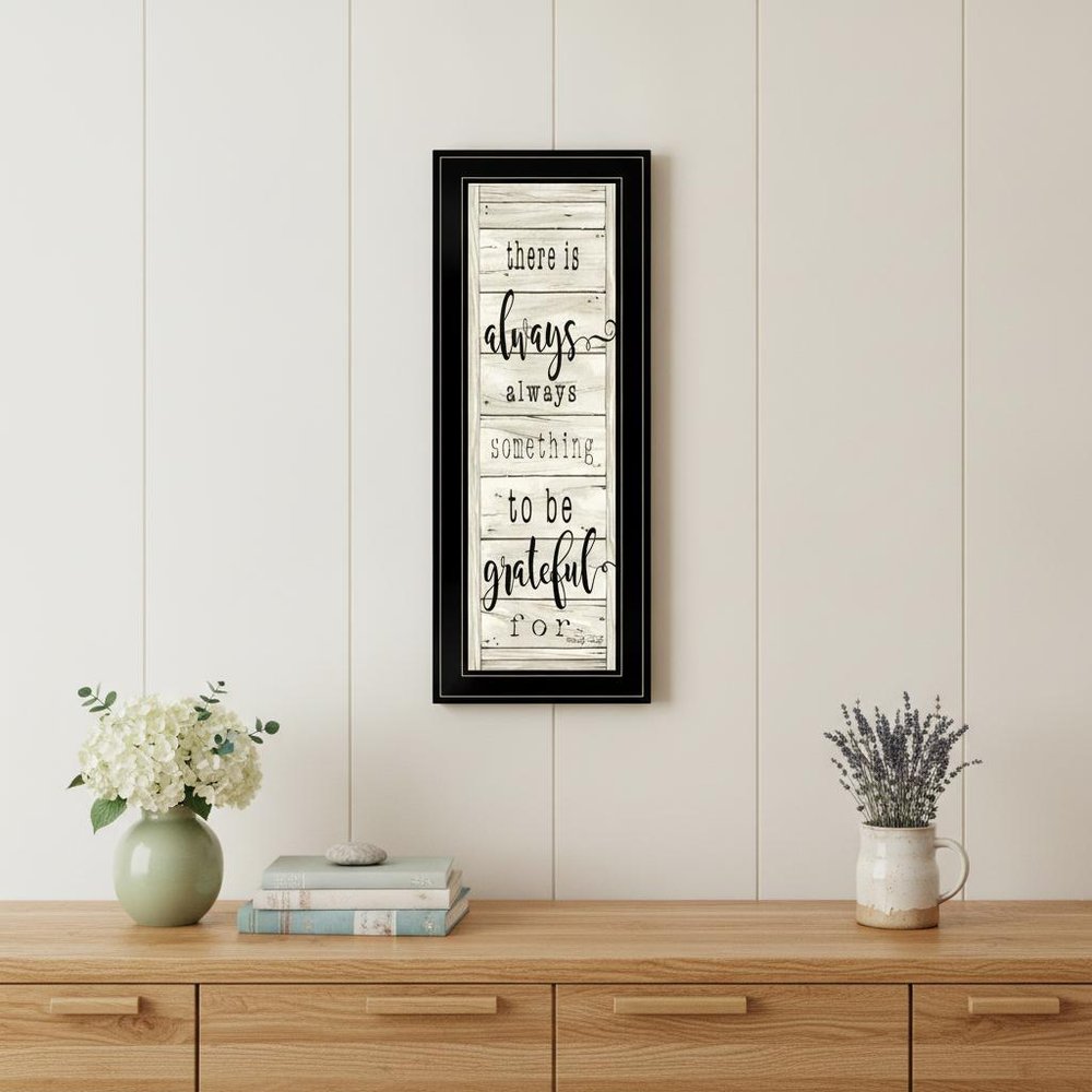 Be Grateful Collection 2 Black Framed Print Wall Art HomeRoots