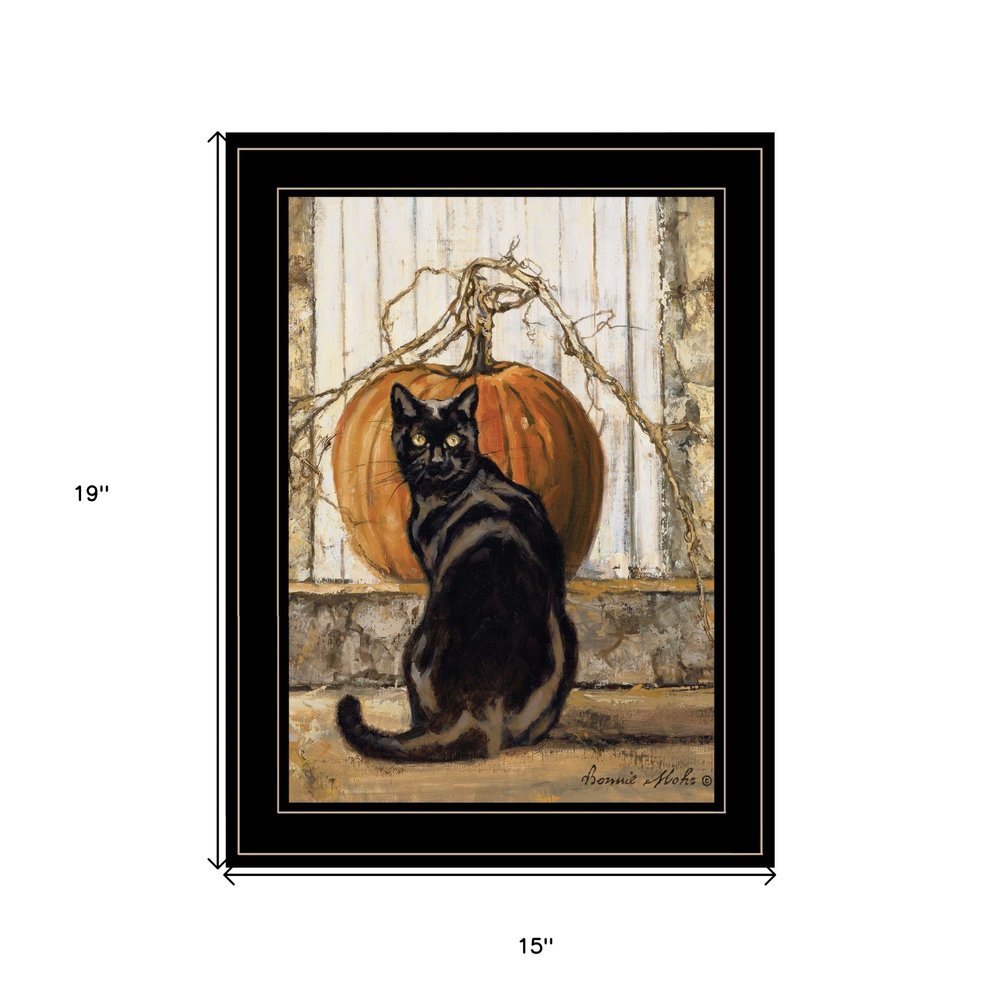 Black Cat 2 Black Framed Print Wall Art HomeRoots