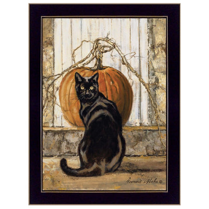 Black Cat 3 Black Framed Print Wall Art HomeRoots