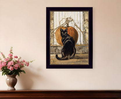 Black Cat 3 Black Framed Print Wall Art HomeRoots