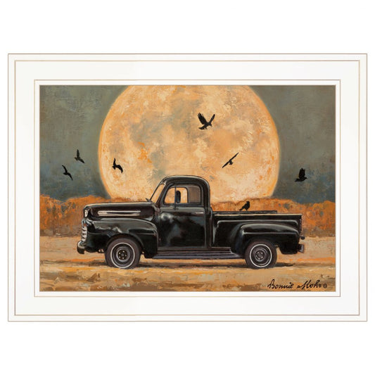 Harvest Moon 3 White Framed Print Kitchen Wall Art HomeRoots