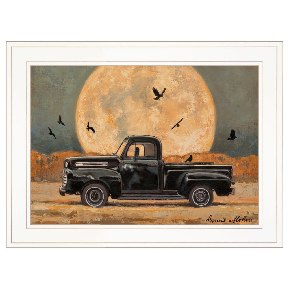 Harvest Moon 3 White Framed Print Kitchen Wall Art HomeRoots