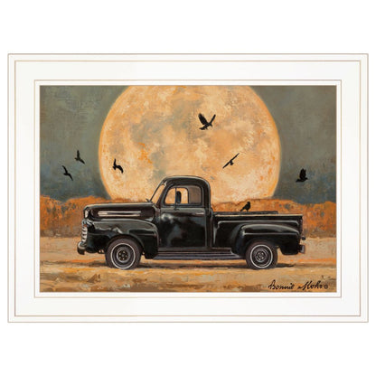 Harvest Moon 3 White Framed Print Kitchen Wall Art HomeRoots