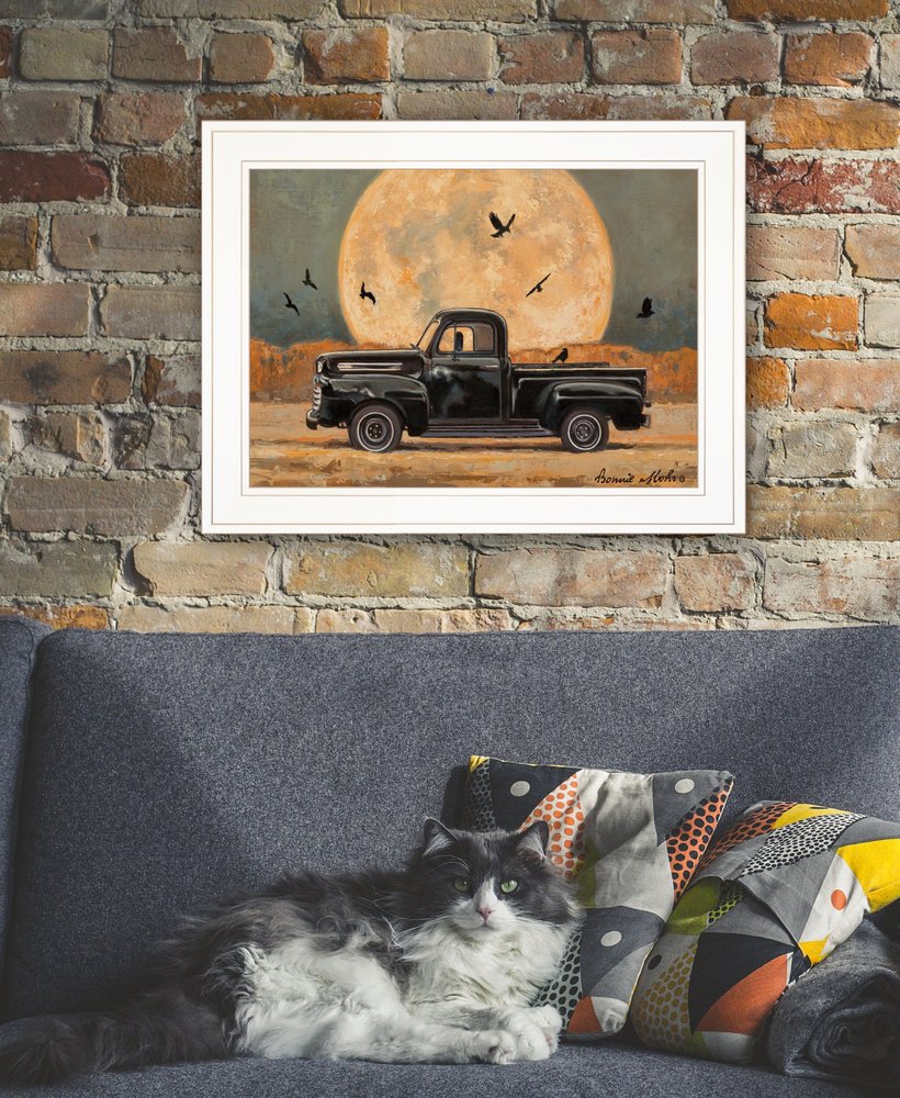 Harvest Moon 3 White Framed Print Kitchen Wall Art HomeRoots