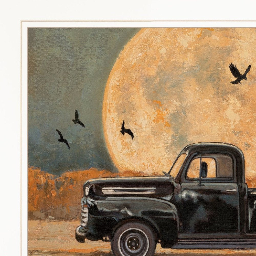 Harvest Moon 3 White Framed Print Kitchen Wall Art HomeRoots