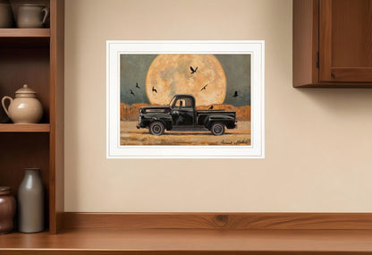 Harvest Moon 3 White Framed Print Kitchen Wall Art HomeRoots