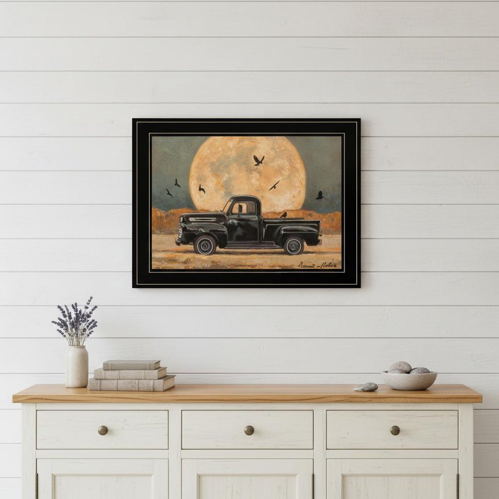 Harvest Moon 4 Black Framed Print Kitchen Wall Art HomeRoots