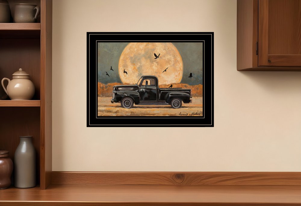 Harvest Moon 4 Black Framed Print Kitchen Wall Art HomeRoots