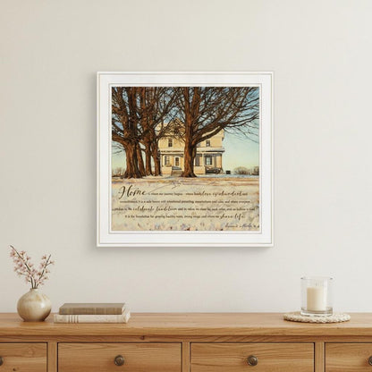 Home 1 White Framed Print Wall Art HomeRoots