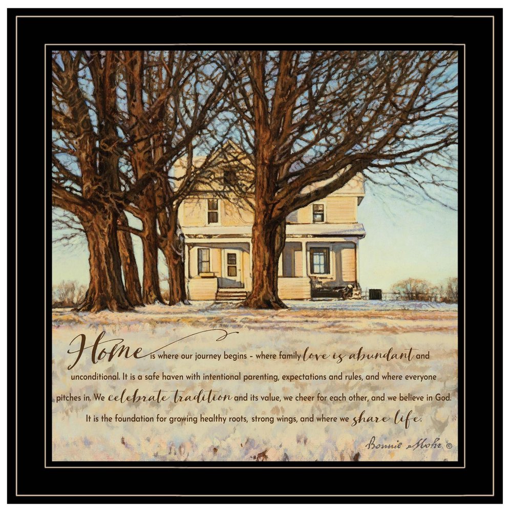 Home 2 Black Framed Print Wall Art HomeRoots