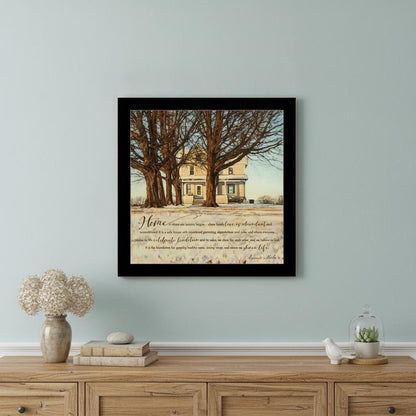 Home 3 Black Framed Print Wall Art HomeRoots