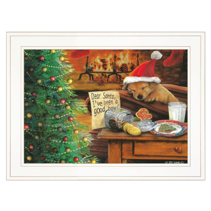 Ive Been A Good Boy 2 White Framed Print Wall Art HomeRoots