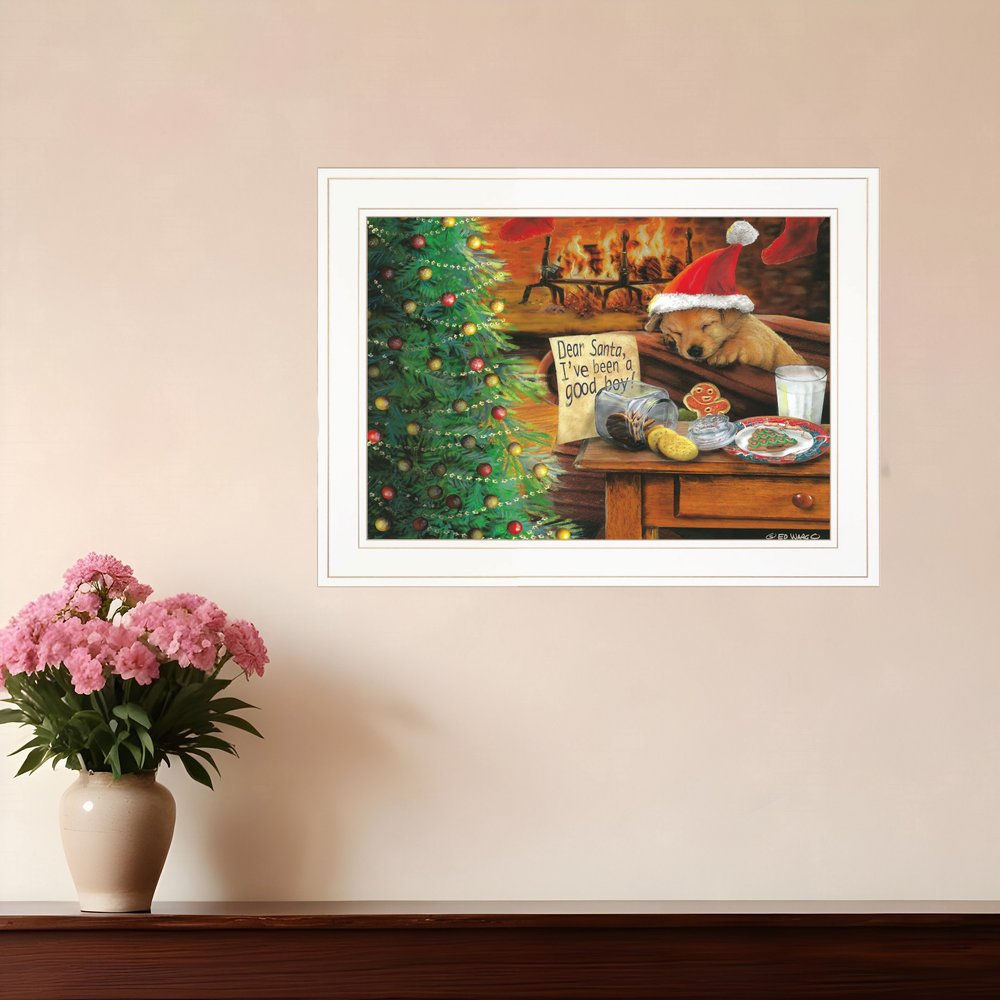 Ive Been A Good Boy 2 White Framed Print Wall Art HomeRoots