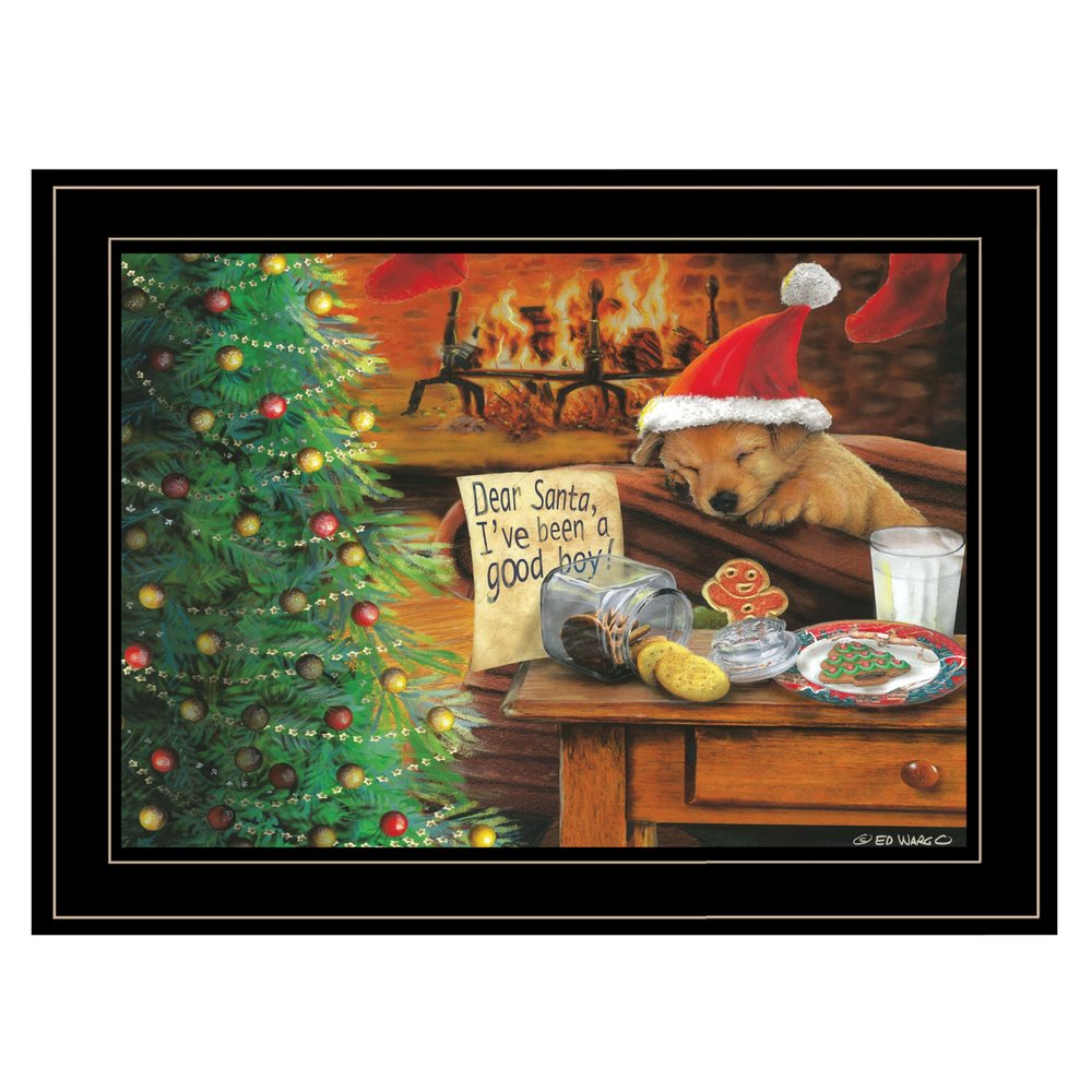 Ive Been A Good Boy 3 Black Framed Print Wall Art HomeRoots