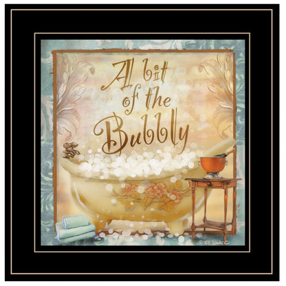 A Bit of Bubbly 2 Black Framed Print Bathroom Wall Art HomeRoots