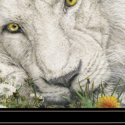 Dandy Lion 3 Black Framed Print Wall Art HomeRoots