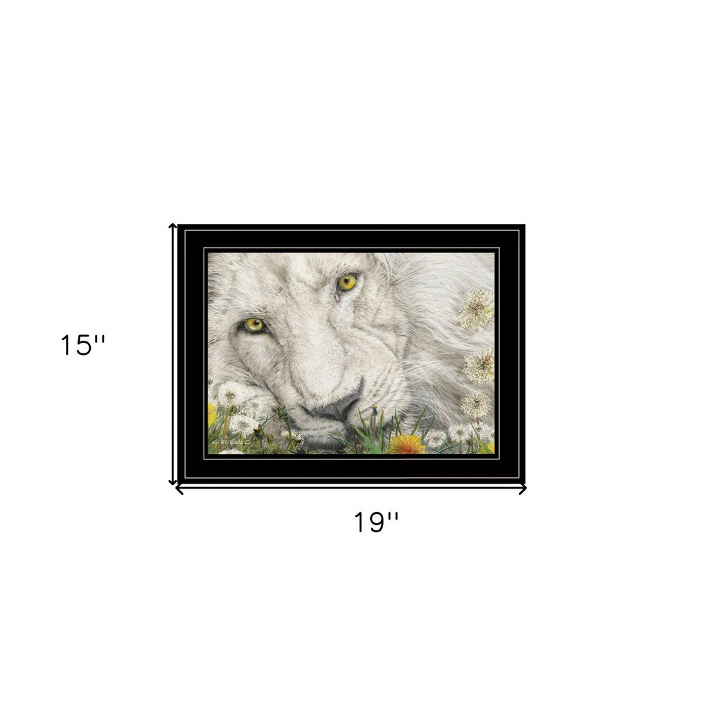 Dandy Lion 3 Black Framed Print Wall Art HomeRoots