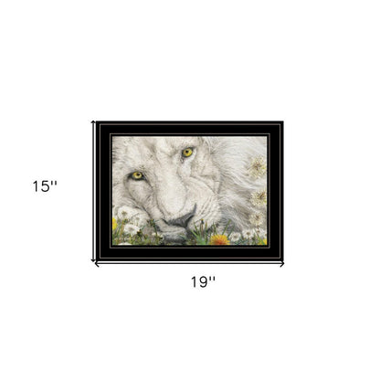 Dandy Lion 3 Black Framed Print Wall Art HomeRoots