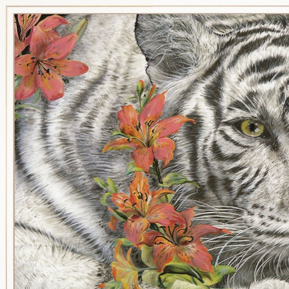 Tiger Lily 2 White Framed Print Wall Art HomeRoots