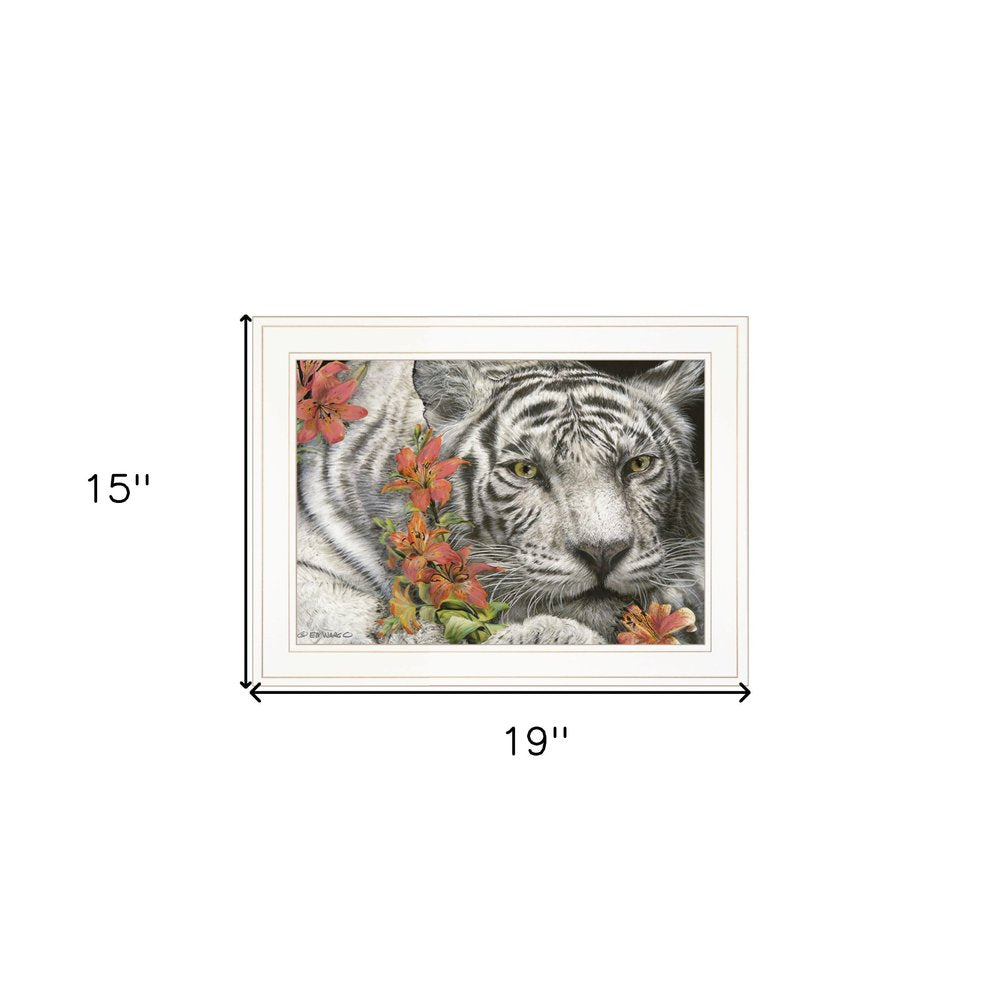 Tiger Lily 2 White Framed Print Wall Art HomeRoots