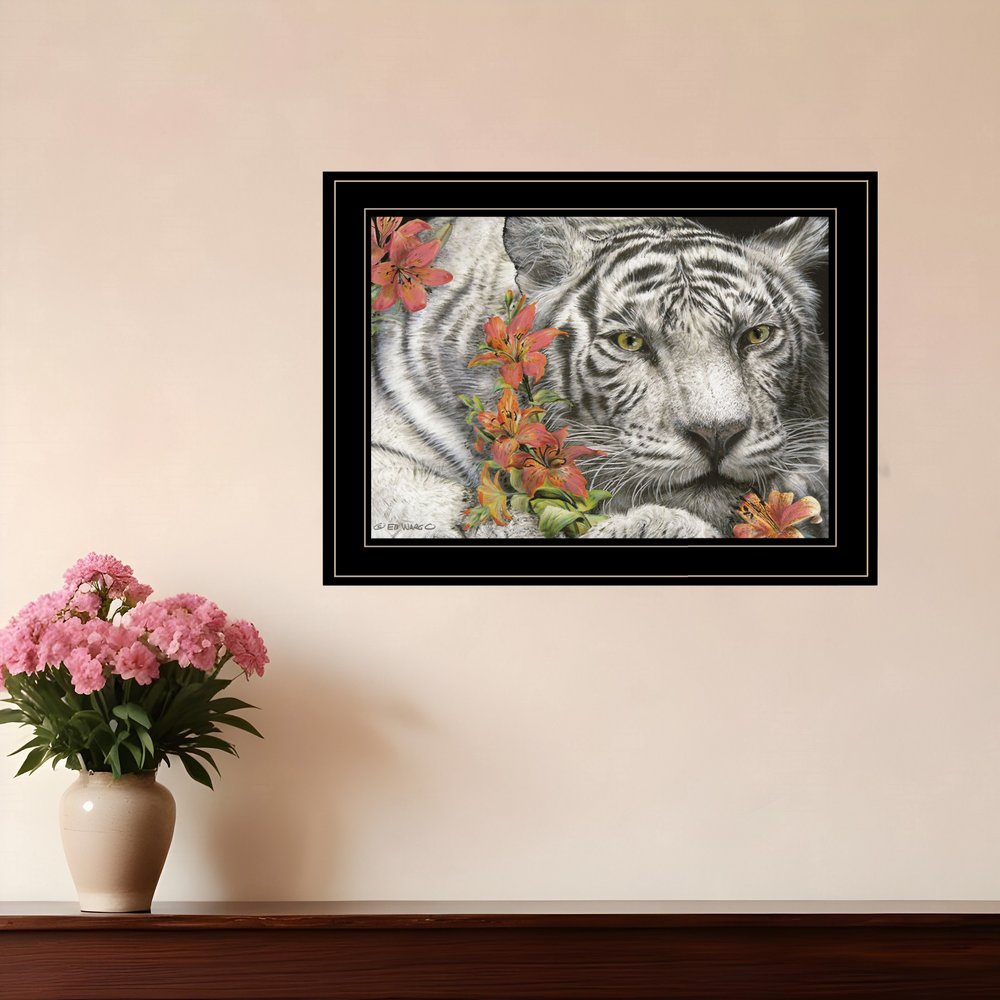 Tiger Lily 3 Black Framed Print Wall Art HomeRoots