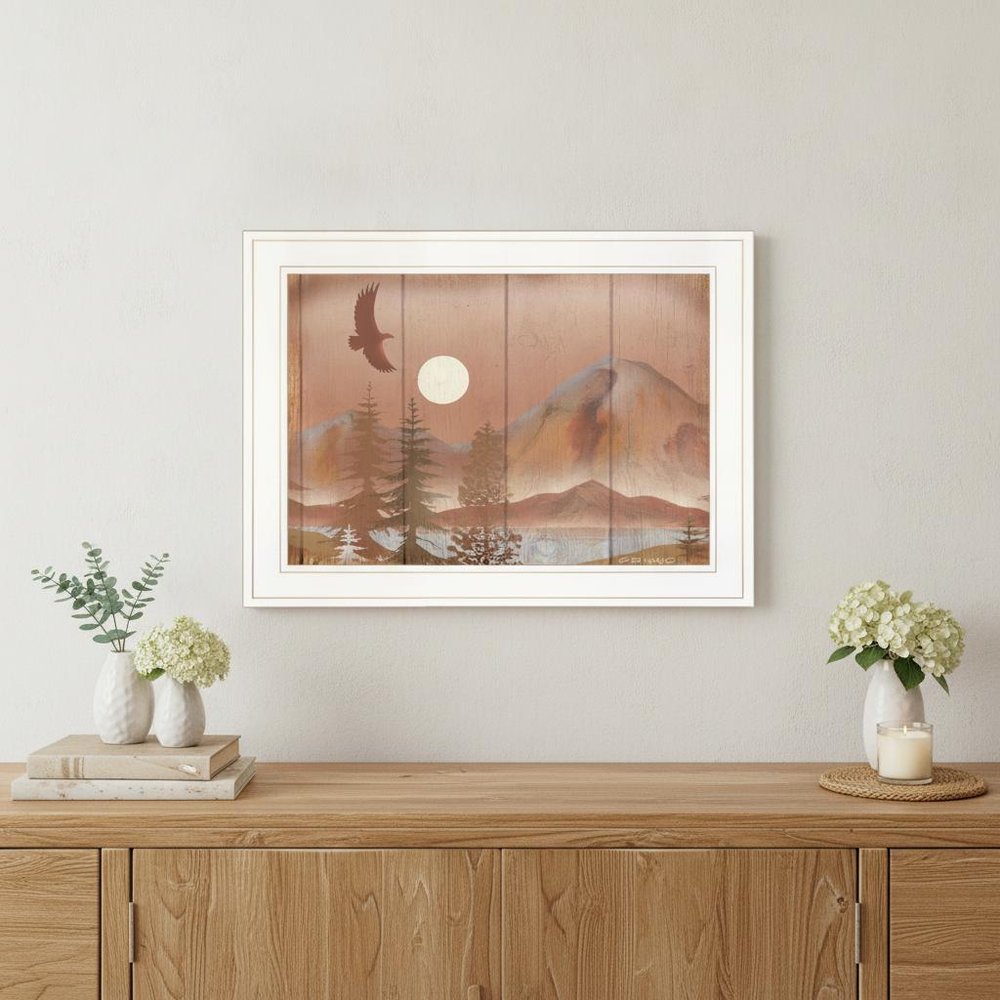 Full Moon I 1 White Framed Print Wall Art HomeRoots