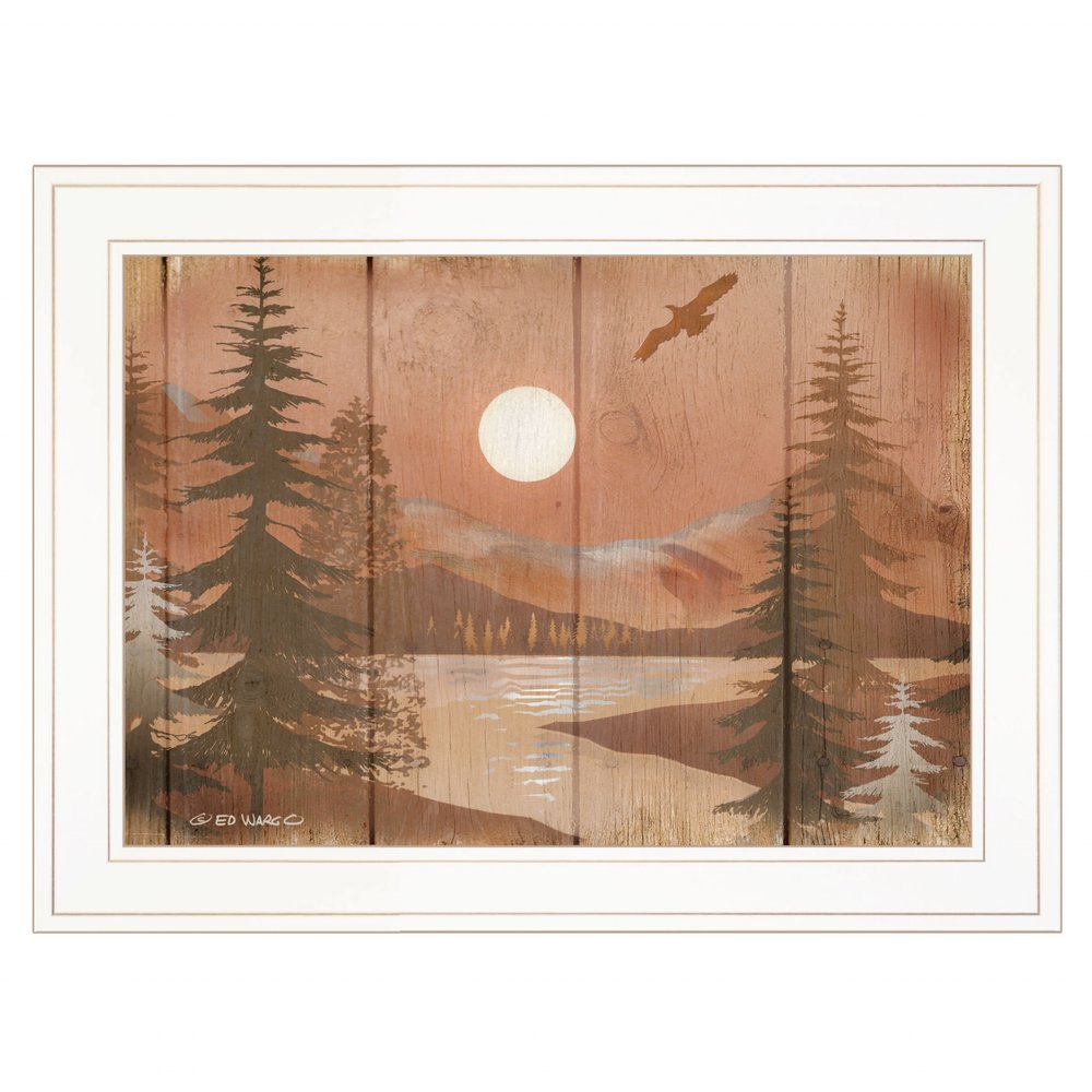 Full Moon II White Framed Print Wall Art HomeRoots
