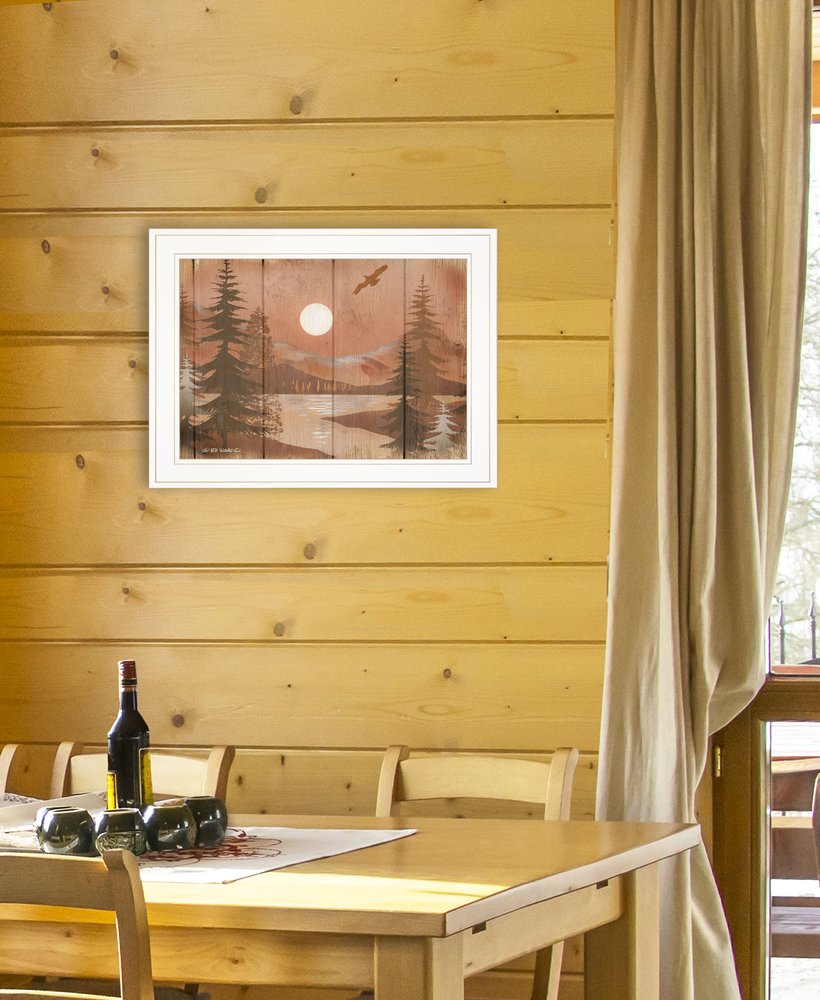 Full Moon II White Framed Print Wall Art HomeRoots