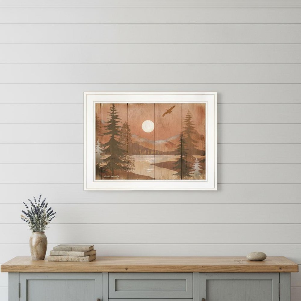 Full Moon II White Framed Print Wall Art HomeRoots