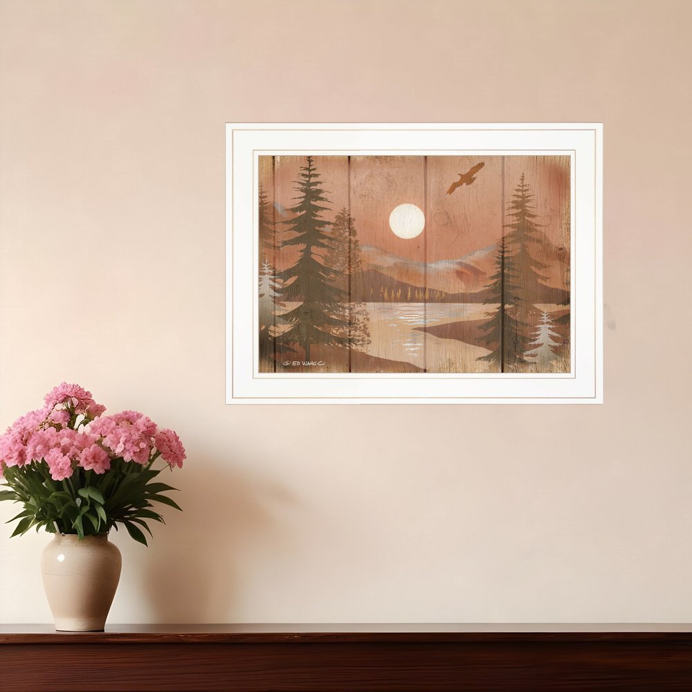 Full Moon II White Framed Print Wall Art HomeRoots