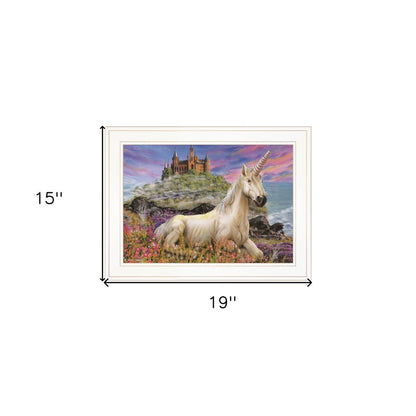 Royal Unicorn 2 White Framed Print Wall Art HomeRoots