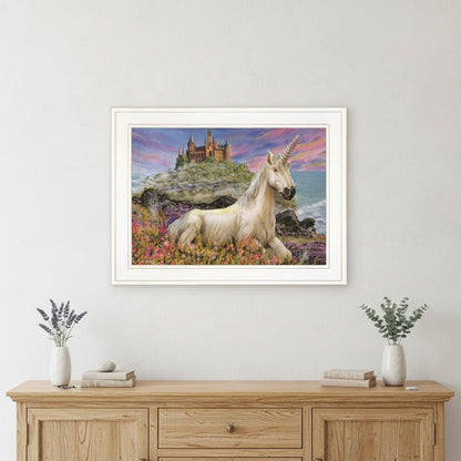 Royal Unicorn 2 White Framed Print Wall Art HomeRoots