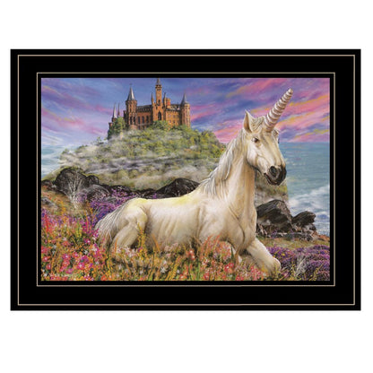 Royal Unicorn 3 Black Framed Print Wall Art HomeRoots