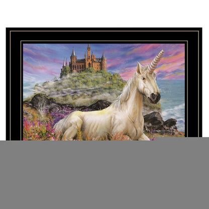 Royal Unicorn 3 Black Framed Print Wall Art HomeRoots