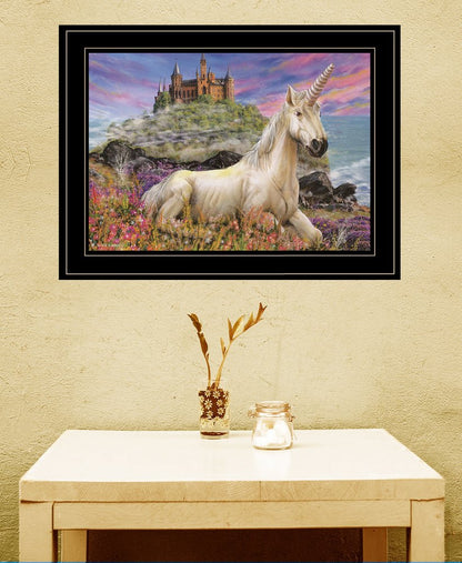 Royal Unicorn 3 Black Framed Print Wall Art HomeRoots