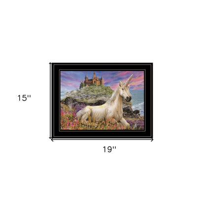 Royal Unicorn 3 Black Framed Print Wall Art HomeRoots