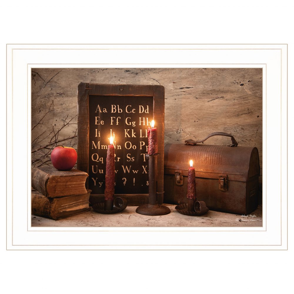 School Nights 2 White Framed Print Wall Art HomeRoots