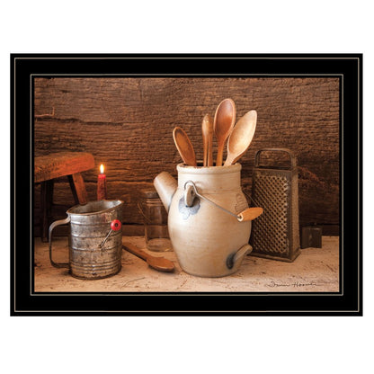 Grandmas Kitchen Tools 3 Black Framed Print Kitchen Wall Art HomeRoots