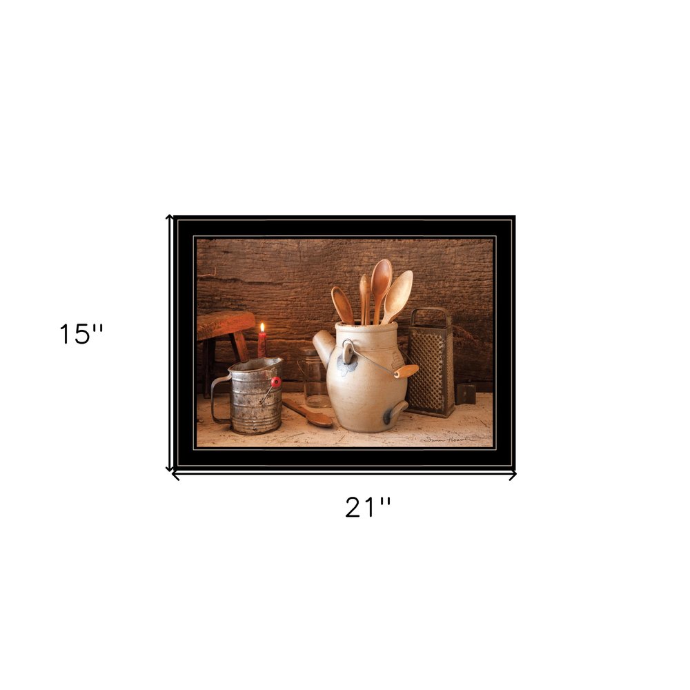 Grandmas Kitchen Tools 3 Black Framed Print Kitchen Wall Art HomeRoots