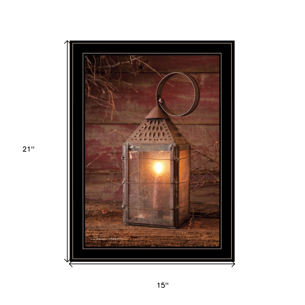 Innkeepers Lantern 1 Black Framed Print Wall Art HomeRoots