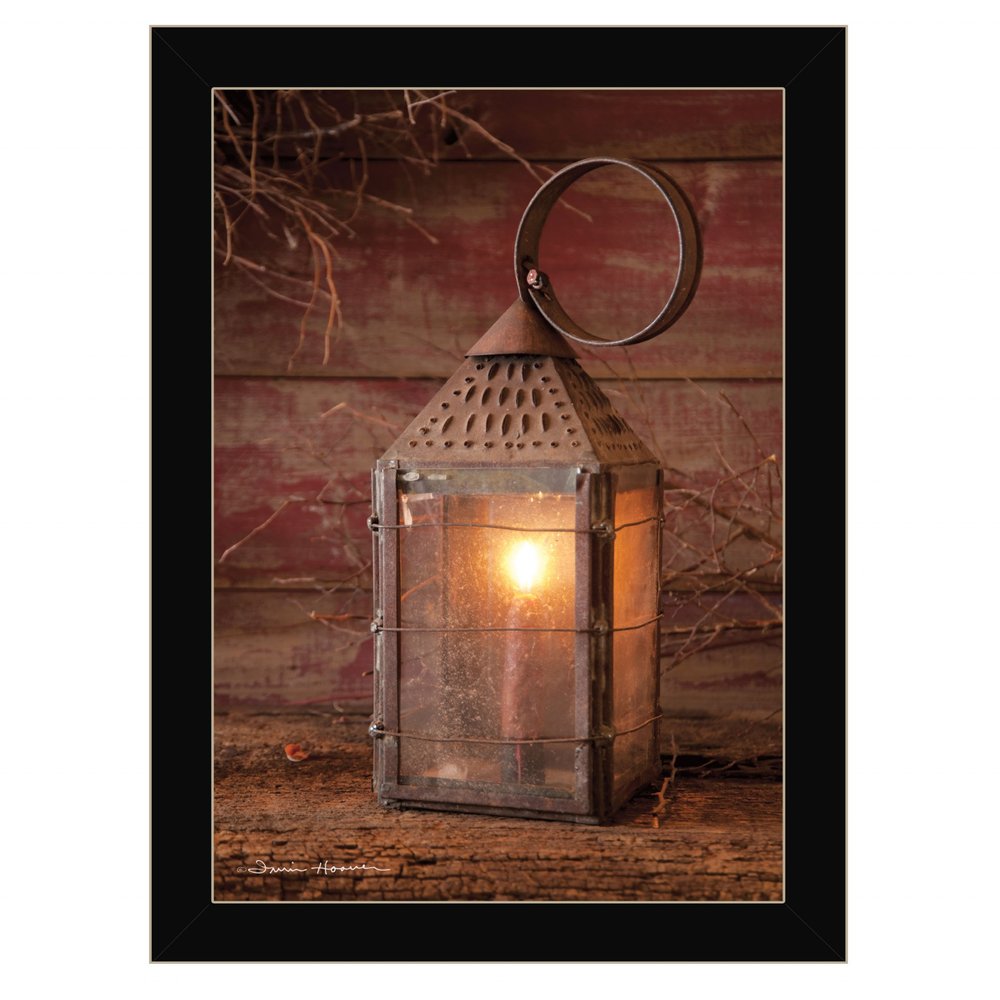 Innkeepers Lantern 2 Black Framed Print Wall Art HomeRoots