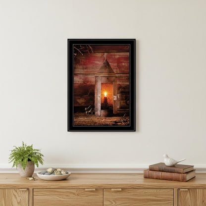 Tinners Lantern 2 Black Framed Print Wall Art HomeRoots