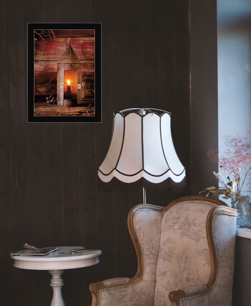 Tinners Lantern 3 Black Framed Print Wall Art HomeRoots