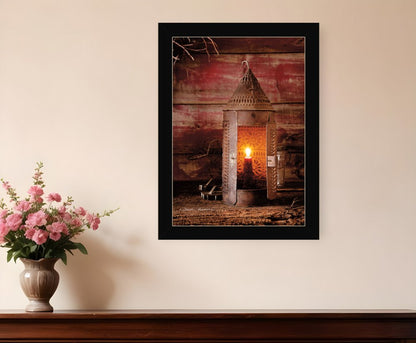 Tinners Lantern 3 Black Framed Print Wall Art HomeRoots