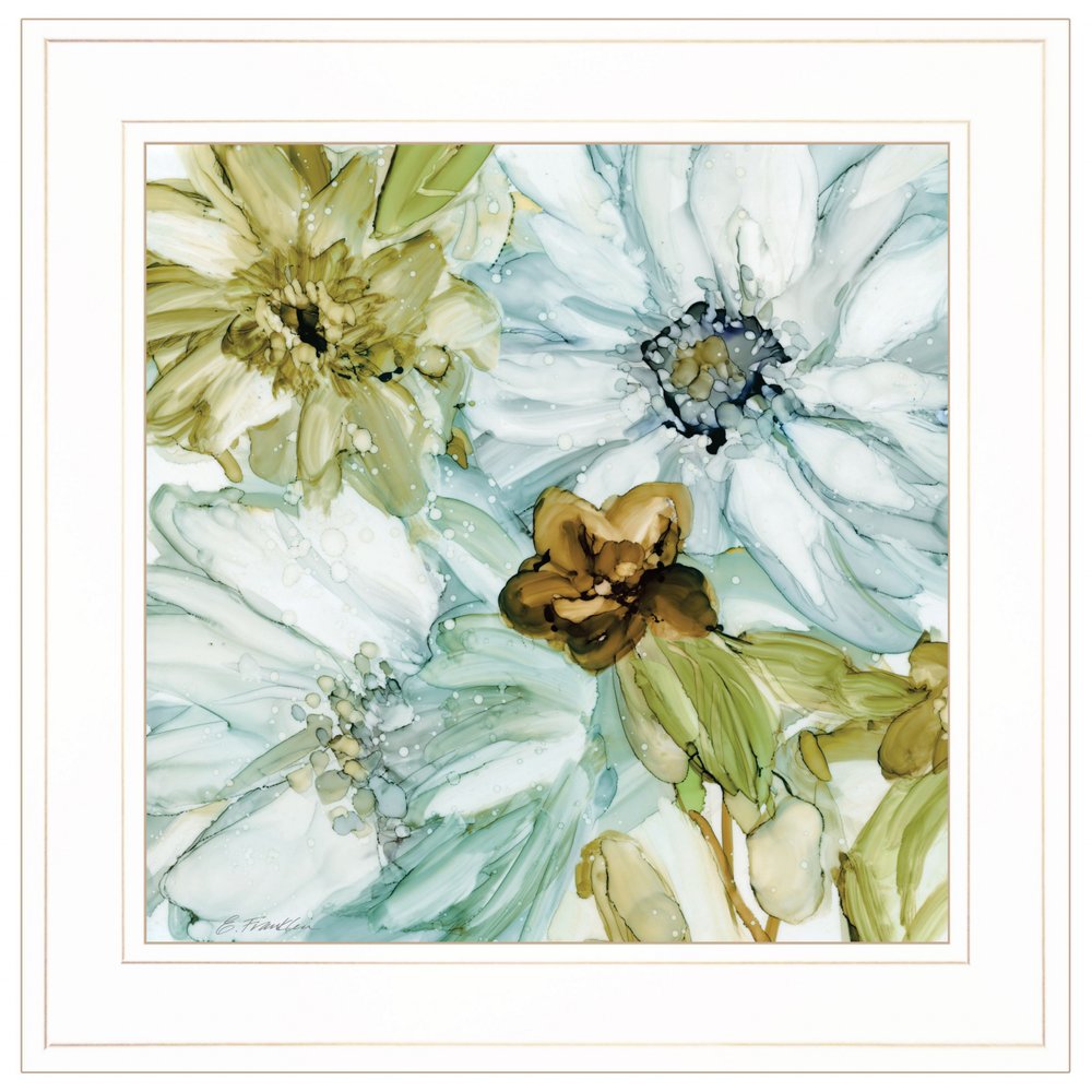 Sea glass Garden I 2 White Framed Print Wall Art HomeRoots