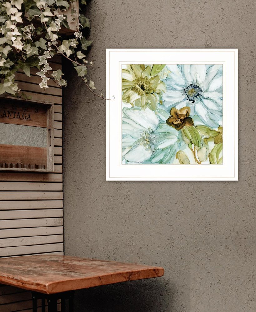 Sea glass Garden I 2 White Framed Print Wall Art HomeRoots