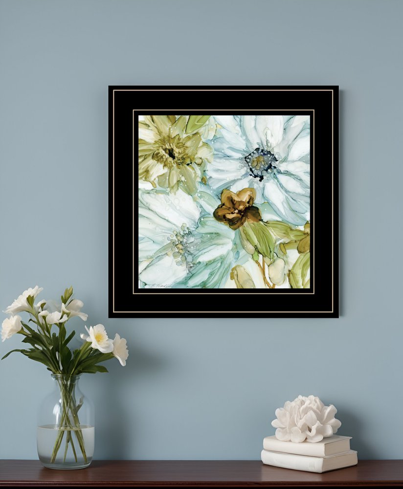 Sea glass Garden I 3 Black Framed Print Wall Art HomeRoots