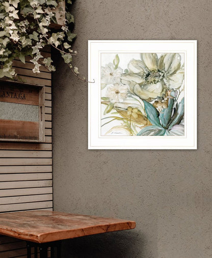 Sea glass Garden II 2 White Framed Print Wall Art HomeRoots