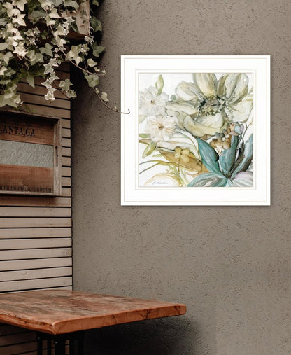 Sea glass Garden II 2 White Framed Print Wall Art HomeRoots